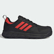 adidas MOTIX Low S1PS Sicherheitsschuhe in Black/Red – Seitenansicht mit den drei adidas-Streifen