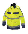 DASSY® Atlantis Warnschutz Regen- Parka neongelb/dunkelblau