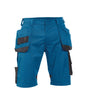 DASSY® Bionic Multitaschen-Short azurblau/anthrazitgrau