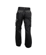 DASSY® Boston Zweifarbige Bundhose mit Kniepolstertaschen schwarz/zementgrau