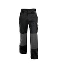 DASSY® Boston Zweifarbige Bundhose mit Kniepolstertaschen schwarz/zementgrau