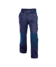 DASSY® Boston Zweifarbige Bundhose mit Kniepolstertaschen dunkelblau/kornblau