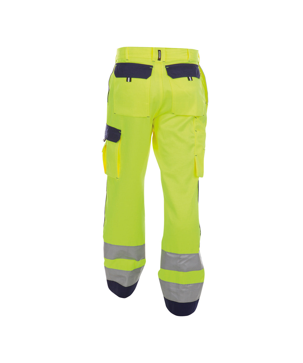 DASSY® Buffalo Warnschutz Bundhose mit Kniepolstertaschen neongelb/dunkelblau