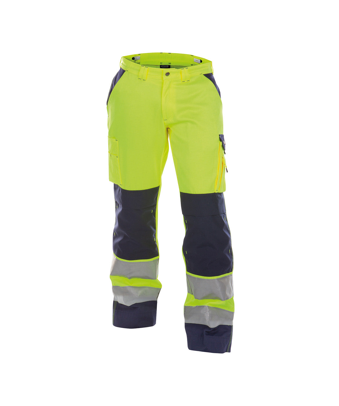 DASSY® Buffalo Warnschutz Bundhose mit Kniepolstertaschen neongelb/dunkelblau