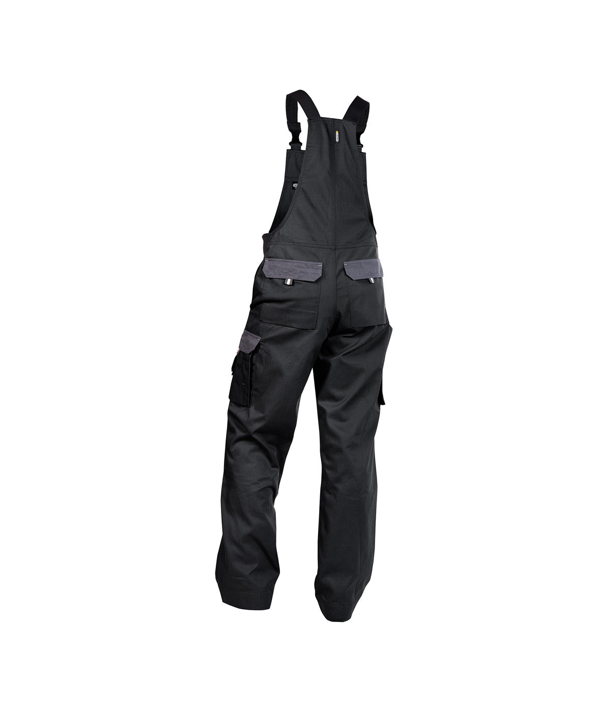 DASSY® Calais Zweifarbige Latzhose schwarz/zementgrau
