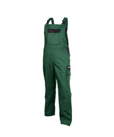 DASSY® Calais Zweifarbige Latzhose flaschengrün/schwarz