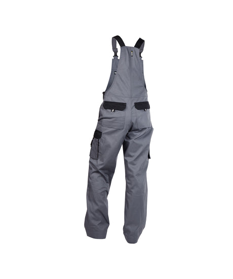DASSY® Calais Zweifarbige Latzhose zementgrau/schwarz