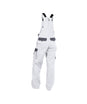 DASSY® Calais Zweifarbige Latzhose weiß/zementgrau