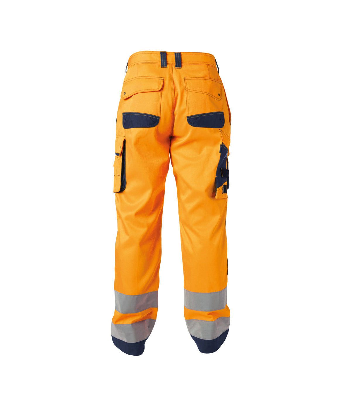DASSY® Chicago Warnschutz Bundhose mit Kniepolstertaschen neonorange/dunkelblau