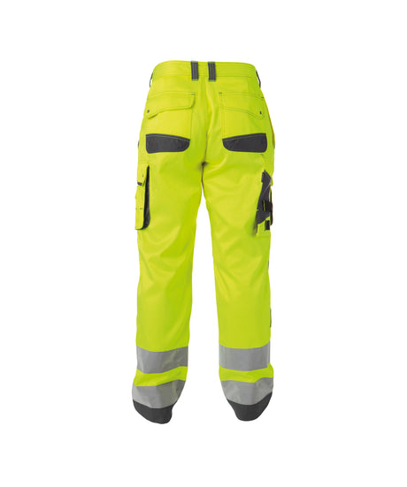 DASSY® Chicago Warnschutz Bundhose mit Kniepolstertaschen neongelb/zementgrau