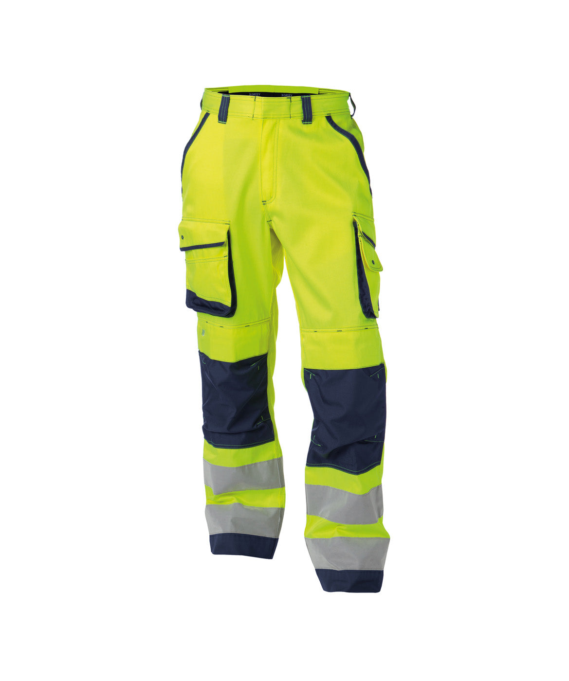 DASSY® Chicago Warnschutz Bundhose mit Kniepolstertaschen neongelb/dunkelblau