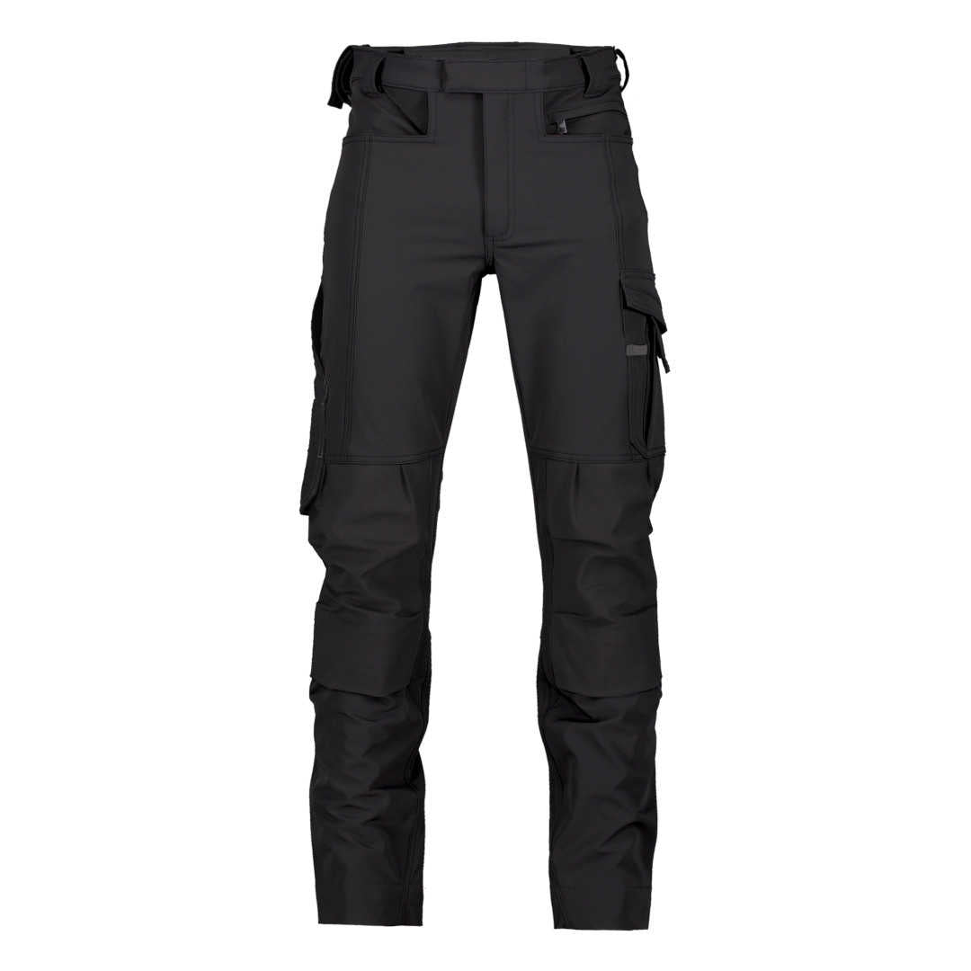 DASSY Impax Stretch-Arbeitshose mit Kniepolstertaschen schwarz