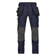 DASSY Matrix Stretch-Arbeitshose Holstertaschen Kniepolstertaschen dunkelblau