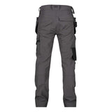 DASSY Matrix Stretch-Arbeitshose Holstertaschen Kniepolstertaschen grau