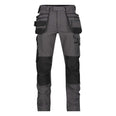 DASSY Matrix Stretch-Arbeitshose Holstertaschen Kniepolstertaschen grau