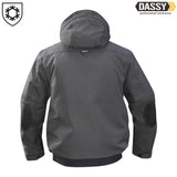 DASSY Austin Winterjacke Canvas grau schwarz