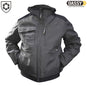 DASSY Austin Winterjacke Canvas grau schwarz