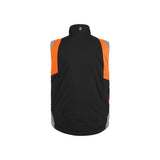 DASSY CALLAO Arbeitsweste 350141 in Schwarz/Fluo Orange – Rückansicht
