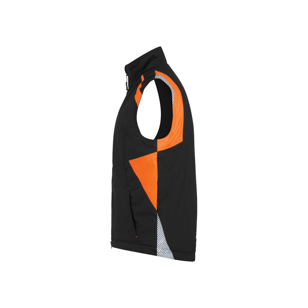 DASSY CALLAO Arbeitsweste 350141 in Schwarz/Fluo Orange – Seitenansicht