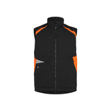 DASSY CALLAO Arbeitsweste 350141 in Schwarz/Fluo Orange – Vorderansicht