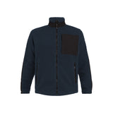 DASSY Haven 550005 Teddyfleecejacke Nachtblau/Schwarz – vorne