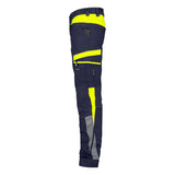 Dassy Hong Kong Arbeitshose mit Stretch nachtblau-neongelb