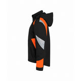DASSY Itaqui 300599 Winterjacke Schwarz/Fluo-Orange – Seitenansicht (Farbvisualisierung)