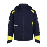 DASSY Itaqui Winterjacke 300599 Nachtblau Neongelb Vorderansicht