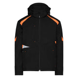DASSY Kalama Softshelljacke Herren schwarz/orange fluo – Frontansicht