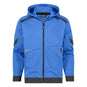 Dassy Lunax Kapuzensweatjacke azurblau-grau