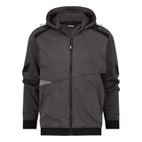 Dassy Lunax Kapuzensweatjacke grau-schwarz