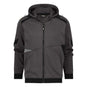 Dassy Lunax Kapuzensweatjacke grau-schwarz