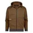 Dassy Lunax Kapuzensweatjacke lehmbraun-grau