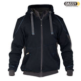 DASSY Pulse Sweatshirt-Jacke nachtblau grau