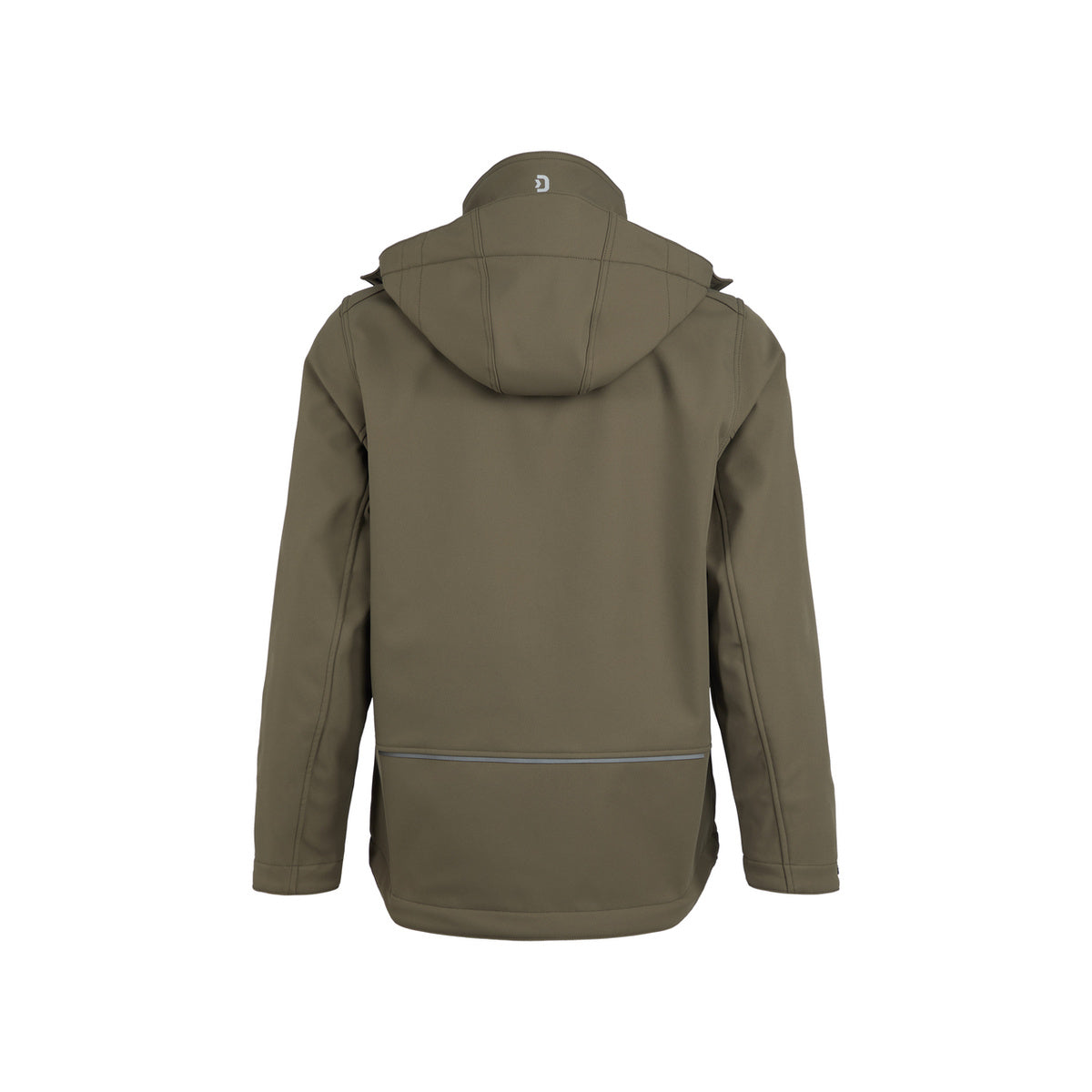 DASSY PURE 300597 Softshelljacke Khakigrün – Rückansicht