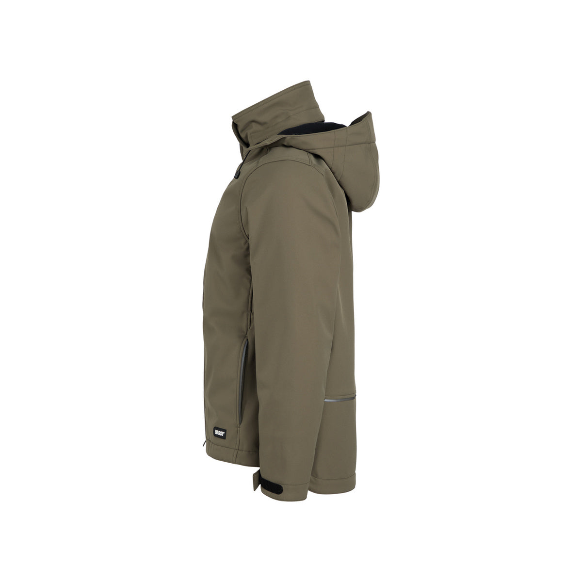 DASSY PURE 300597 Softshelljacke Khakigrün – Seitenansicht