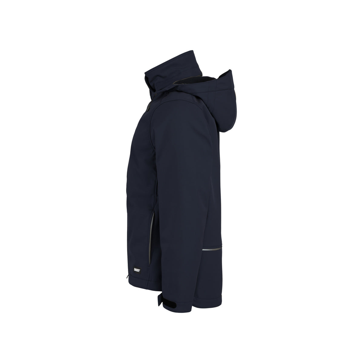 DASSY PURE 300597 Softshelljacke Nachtblau – Seitenansicht