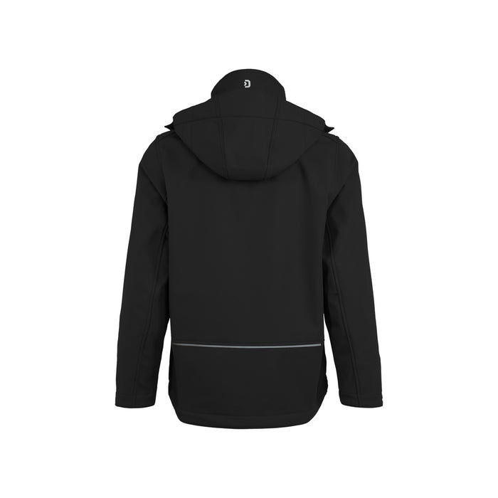 DASSY PURE 300597 Softshelljacke Schwarz – Rückansicht