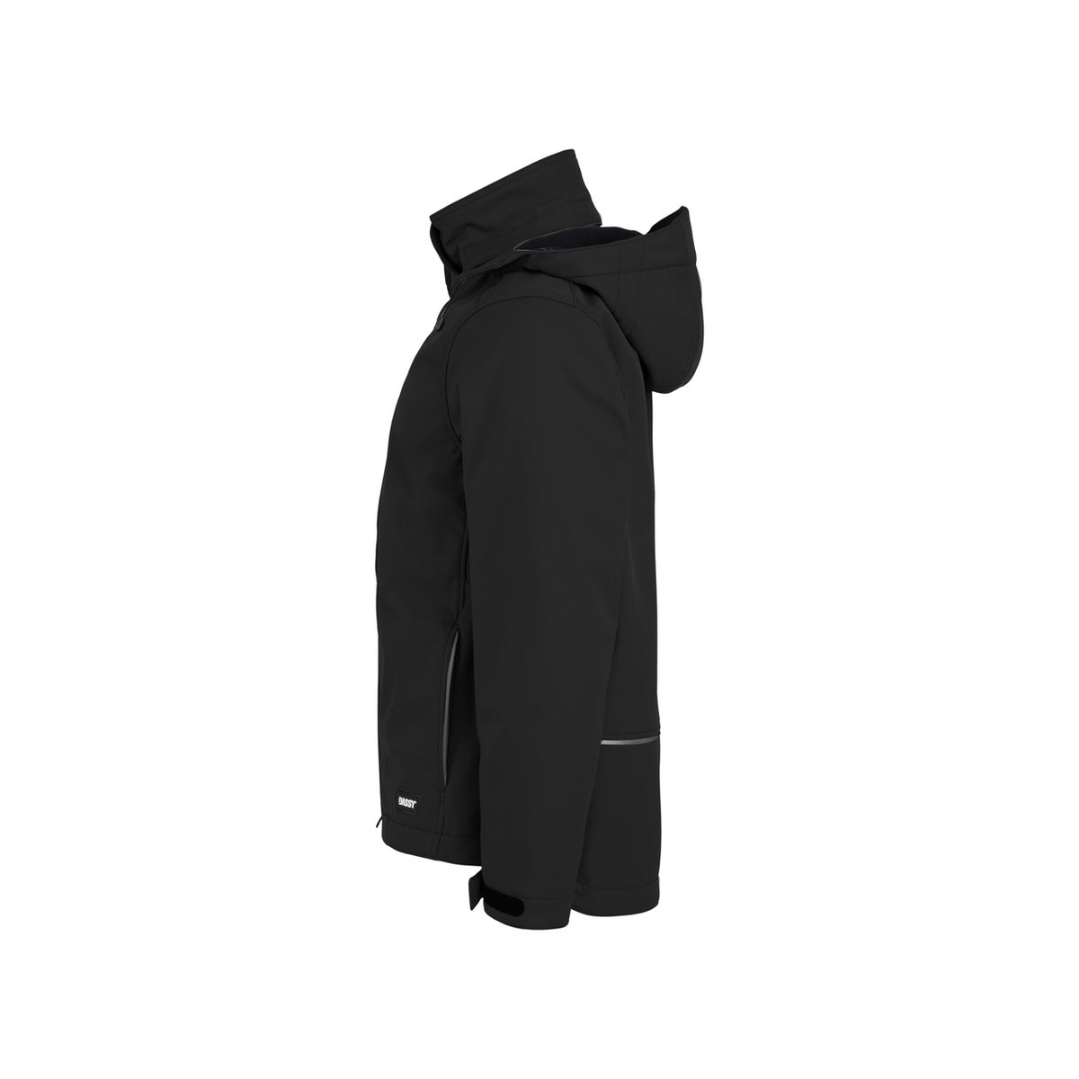 DASSY PURE 300597 Softshelljacke Schwarz – Seitenansicht