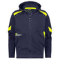 DASSY Logix Sweatjacke Santos nachtblau neongelb