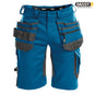 DASSY® TRIX MULTITASCHEN-SHORT MIT STRETCH azurblau grau