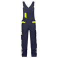 Dassy Ulsan Arbeitslatzhose mit Stretch nachtblau-neongelb