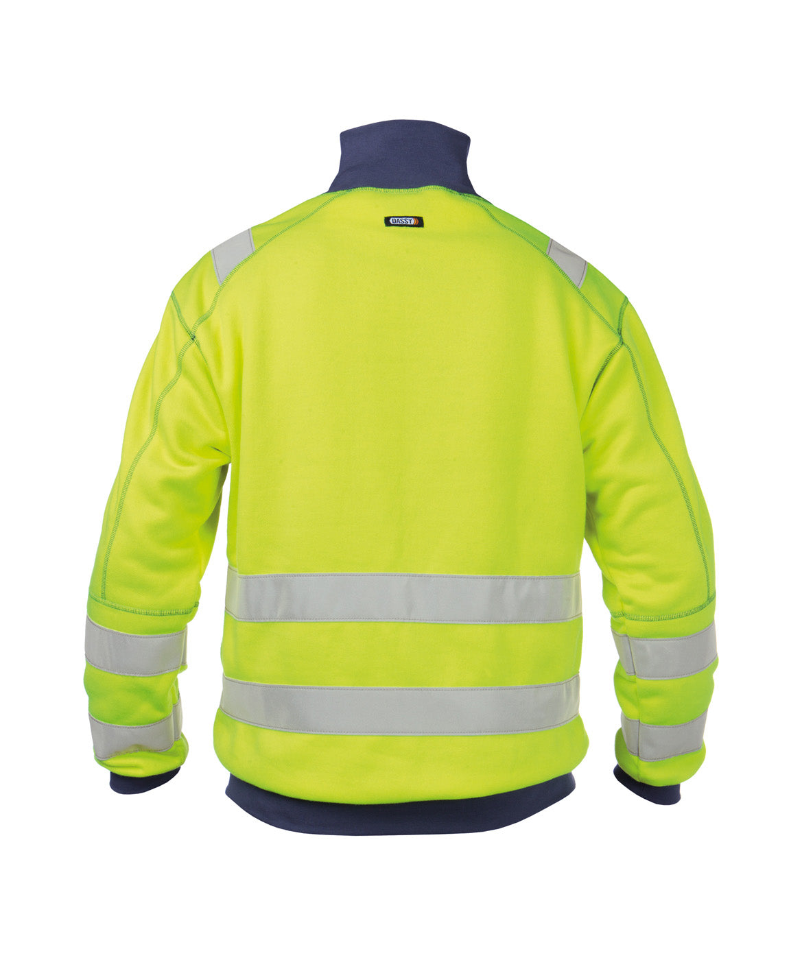DASSY® Denver Warnschutz Sweatshirt neongelb/dunkelblau