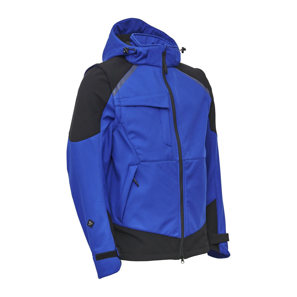 ELKA Working Xtreme 117300 Softshelljacke Königsblau/Schwarz – Vorderansicht