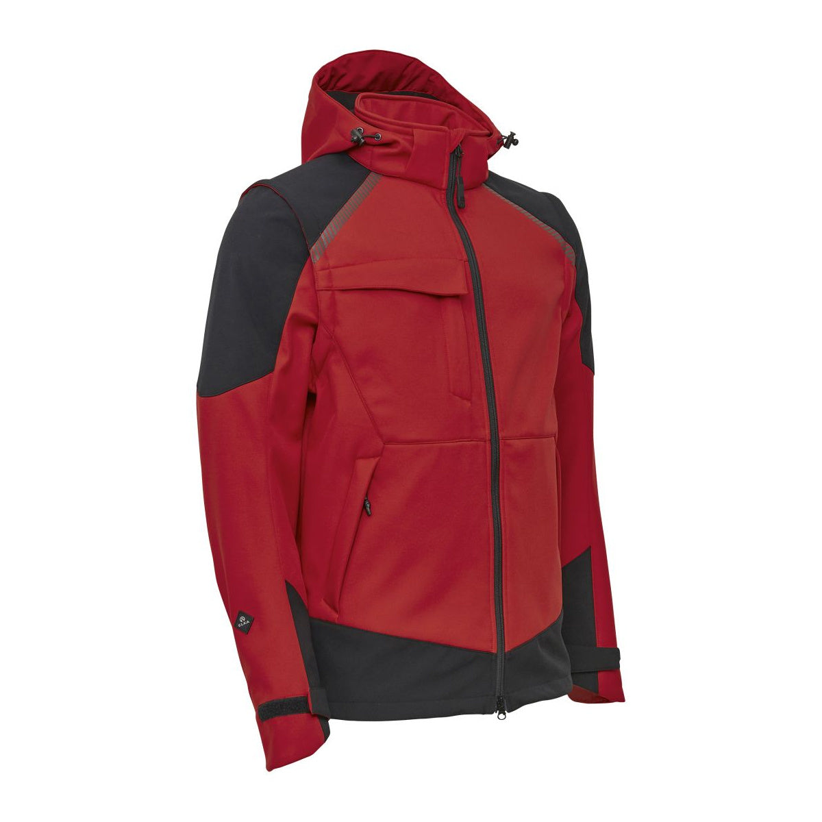 ELKA Working Xtreme 117300 Softshelljacke Rot/Schwarz – Vorderansicht