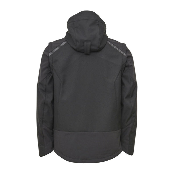 ELKA Working Xtreme 117300 Softshelljacke Schwarz – Rückansicht