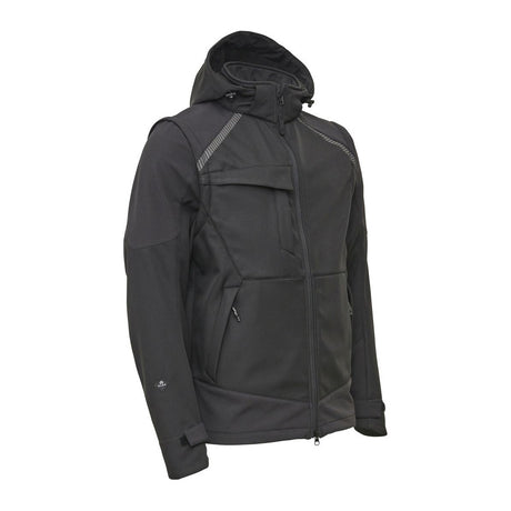 ELKA Working Xtreme 117300 Softshelljacke Schwarz – Vorderansicht