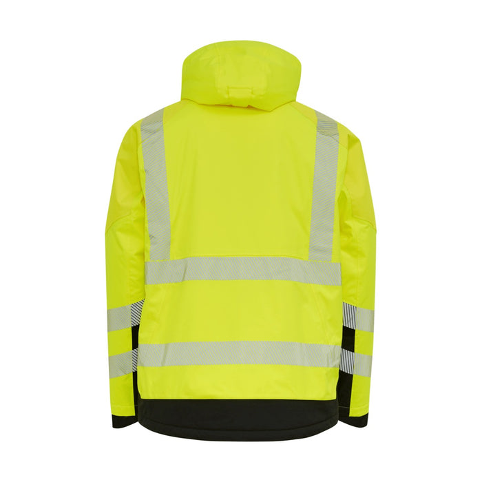 ELKA 186100R Visible Xtreme Warnschutz-Winterjacke Warngelb/Schwarz – Rückansicht