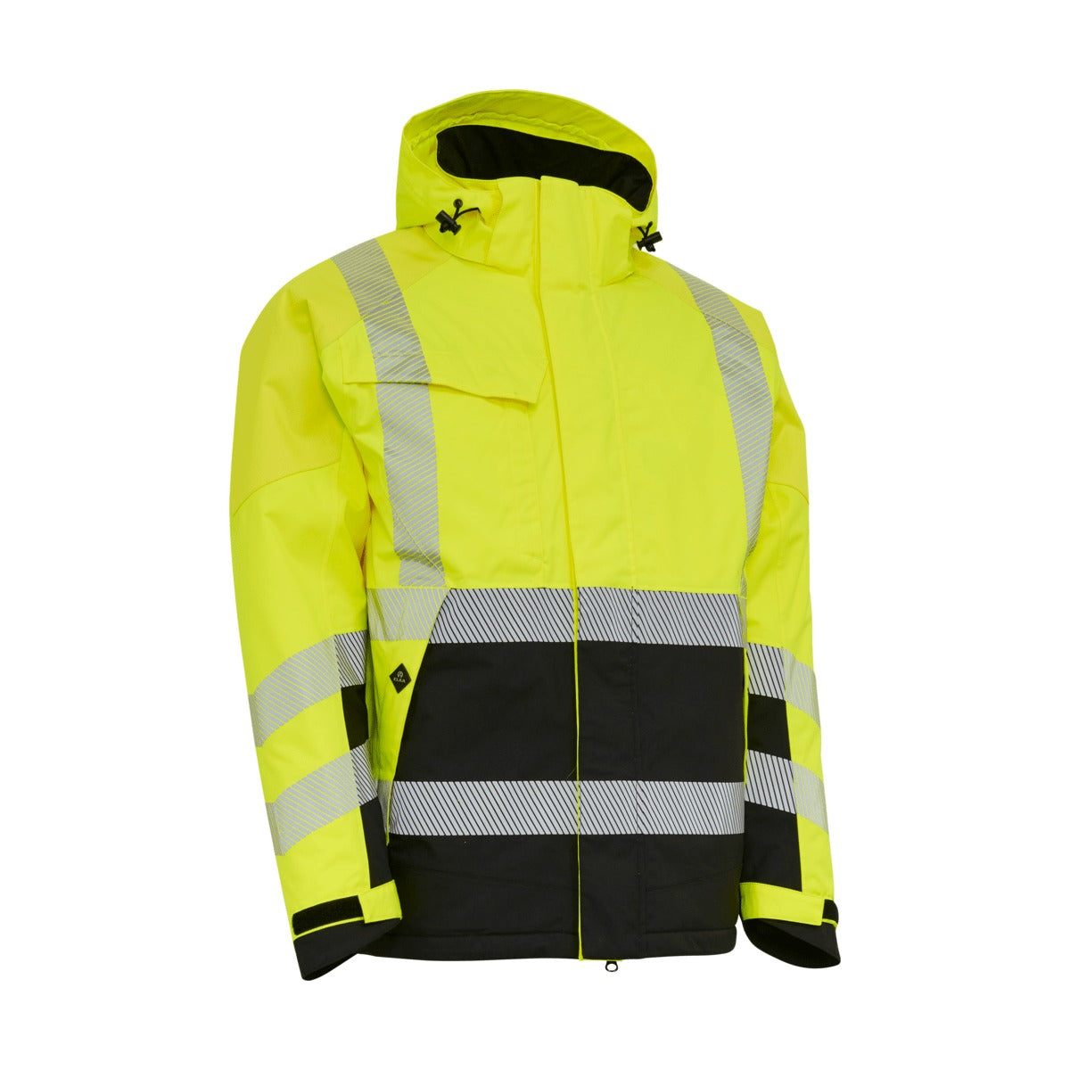 ELKA 186100R Visible Xtreme Warnschutz-Winterjacke Warngelb/Schwarz – Vorderansicht