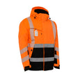 ELKA 186100R Visible Xtreme Warnschutz-Winterjacke Warnorange/Schwarz – Vorderansicht
